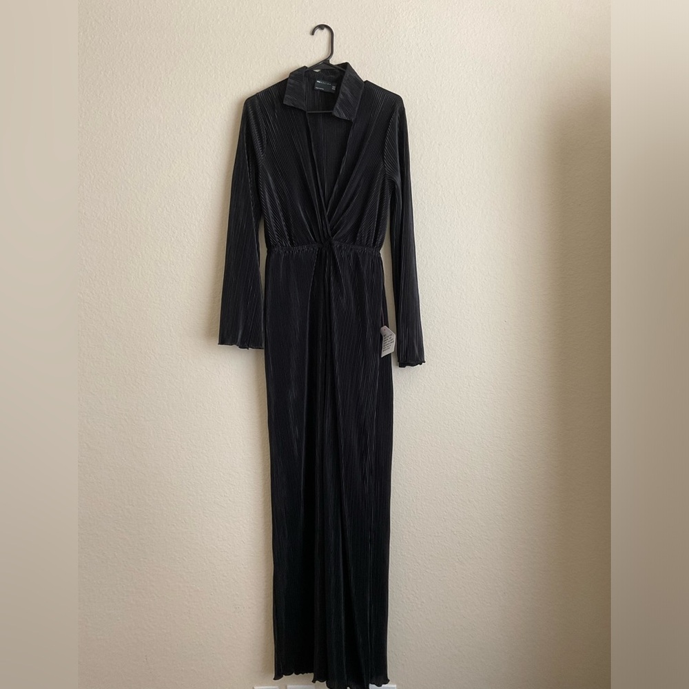 ASOS Plisse elastic waist jumpsuit